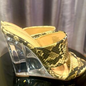 Snakeskin Heel Sandals